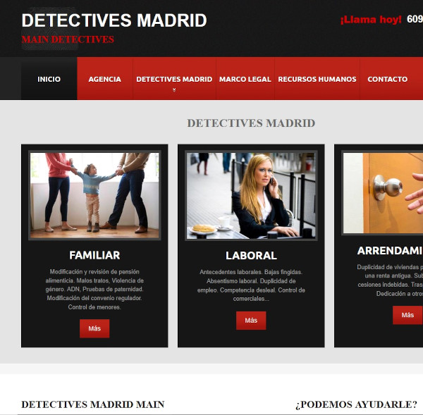 diseno web detectives madrid